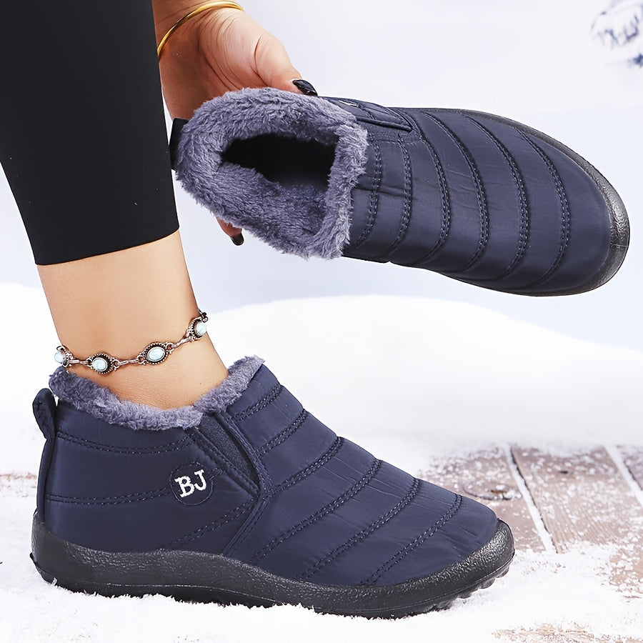 Linda - Warm Winter Slip-On Boots