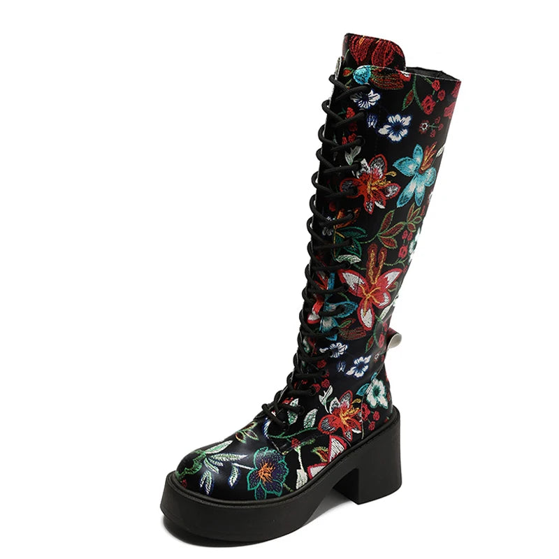 Claire - Stylish flower boots