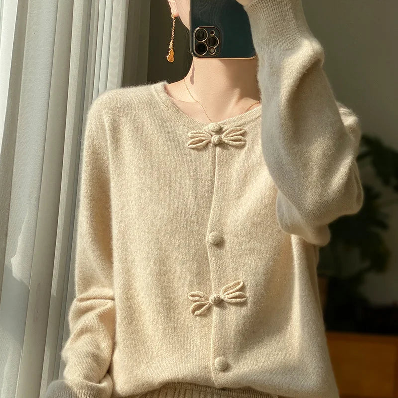 Clair - Bow Detail Cardigan