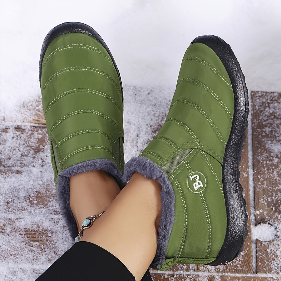 Linda - Warm Winter Slip-On Boots