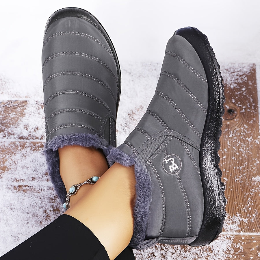Linda - Warm Winter Slip-On Boots