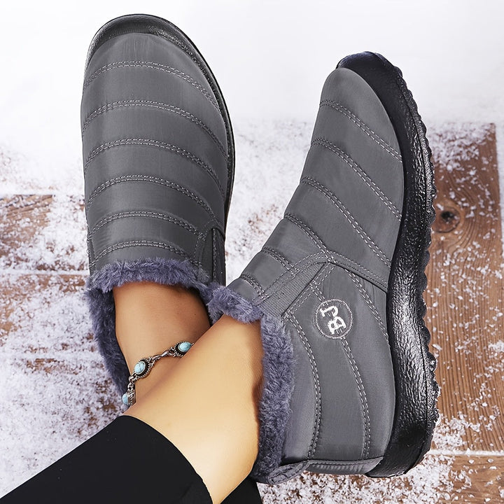 Linda - Warm Winter Slip-On Boots