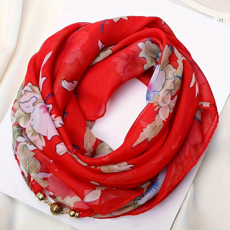 Seraphina - Scarf with Floral Print