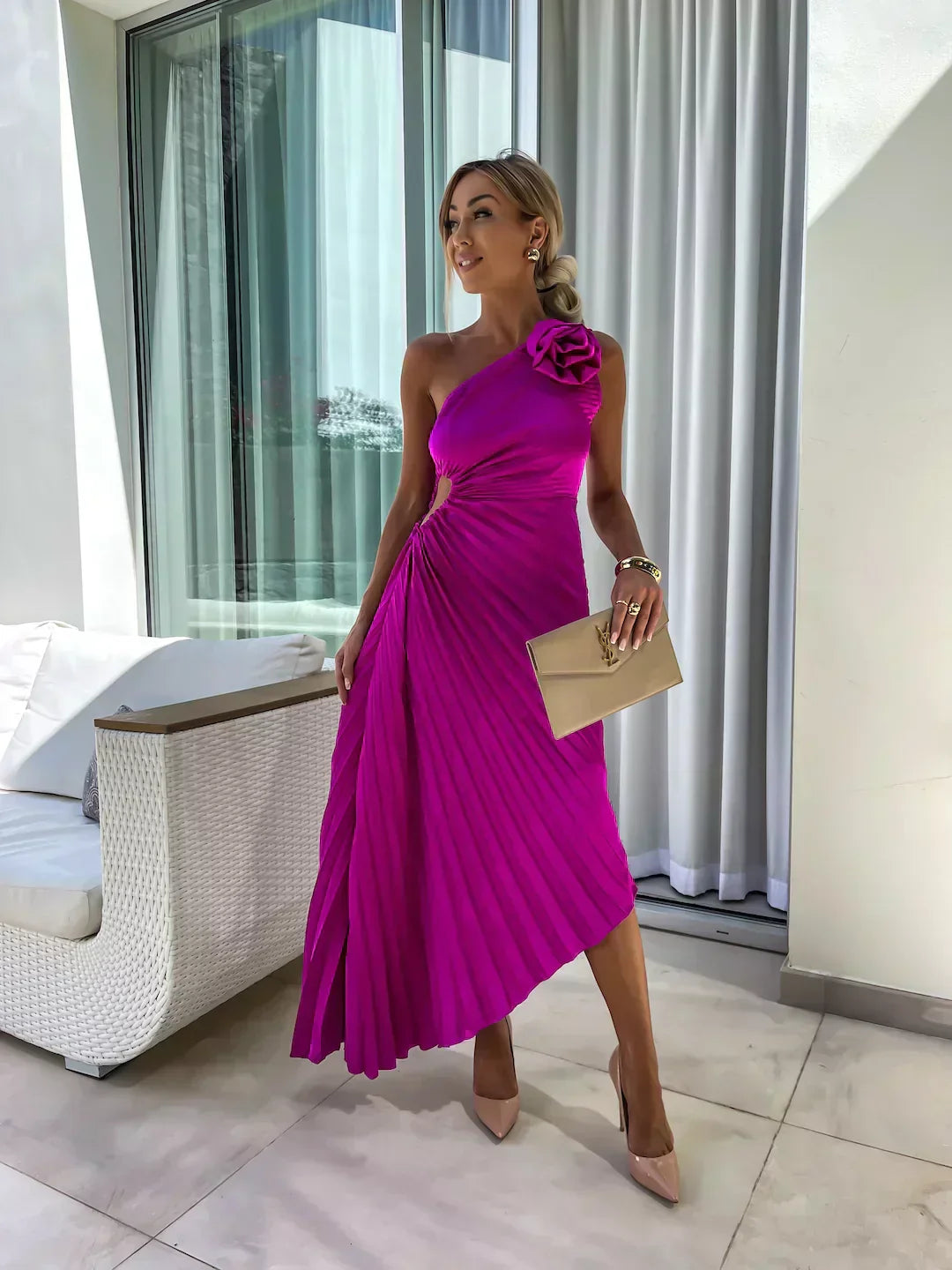 Sarah - Elegant Floral Dress
